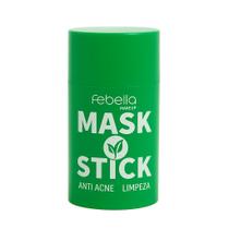 Máscara Chá Verde Remover de Cravos Anti-Acne Hidratante Facial Clareador Mask Stick Febella