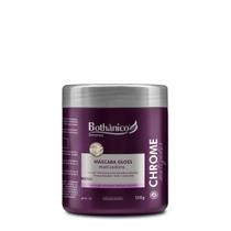 Máscara Chrome Matizadora 500gr Vegana, Cabelos Loiros, Grisalhos, Brancos Bothânico Hair Cosméticos