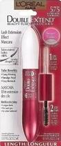 Mascara cilios Lóreal Paris Double Extend Beauty Tubes 0,33 floz Blackest Black 575