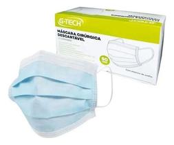 Máscara Cirúrgica Descartável G-Tech 50 unidades 7898639693167 Máscara Cirúrgica Descartável G-Tech 50 unidades 7898639693167
