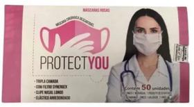 Máscara Cirúrgica Descartável Tripla Camada PROTECTYOU - (caixa 50un.) Máscara Cirúrgica Descartável Tripla Camada PROTECTYOU - (caixa 50un.)