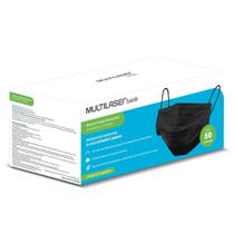 Mascara cirurgica elastica preta c/50 multilaser Mascara cirurgica elastica preta c/50 multilaser