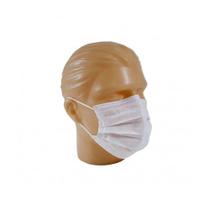 Máscara Cirúrgica Pacote Descartável Tripla com Elástico Branca 50un - Jersey Pompom