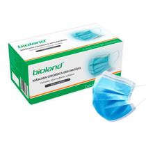Máscara Cirúrgica Tripla Camada Anvisa Com 50 Unidades Bioland