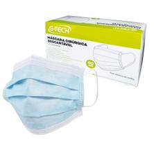 Máscara Cirúrgica Tripla com Elástico Caixa C/ 50 Un. G-tech