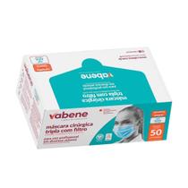 Mascara Cirúrgica Tripla Descartável Azul C/50uni - Vabene Mascara Cirúrgica Tripla Descartável Azul C/50uni - Vabene
