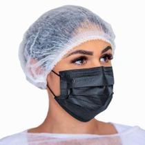 Máscara Cirúrgica Tripla Descartável Preta 10 Un INGÁDESC Máscara Cirúrgica Tripla Descartável Preta 10 Un INGÁDESC