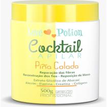 Máscara cocktail capilar piña colada reconstrução e reposição de massa love potion 500g Máscara cocktail capilar piña colada reconstrução e reposição de massa love potion 500g
