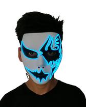 Máscara Cold Light Glowing Handsome Man Halloween Carnival Máscara Cold Light Glowing Handsome Man Halloween Carnival