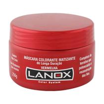 Máscara Colorante Matizante Vermelha Lanox 250g