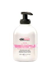 Máscara colorida Inebrya KroMask Pink 300ml para cabelos naturais