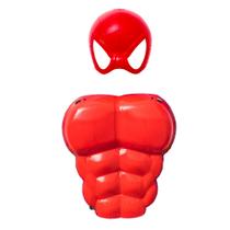 Máscara com Peitoral Infantil do Aranha Vermelho Meninos Máscara com Peitoral Infantil do Aranha Vermelho Meninos