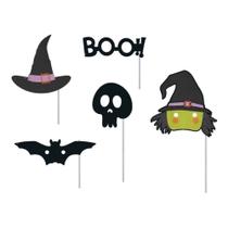 Máscara com Vareta Halloween - 5 peças - Regina