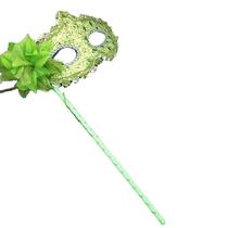 Máscara Cosplay Green Floral Princess Half Face Cover H