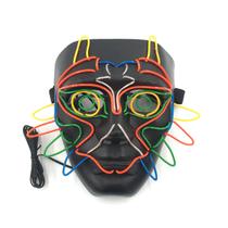 Máscara Cosplay Party Funny Scary Stereoscopic Owl Glow 18x18cm