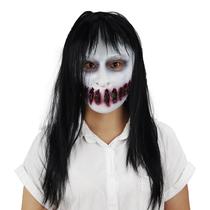 Máscara Creepy Ghost Half-Face com dentes afiados para o Halloween Máscara Creepy Ghost Half-Face com dentes afiados para o Halloween