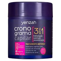 Mascara Cronograma Capilar 3 Em 1 Tratamento Cabelos Anti Frizz Vegano Yenzah 480g Mascara Cronograma Capilar 3 Em 1 Tratamento Cabelos Anti Frizz Vegano Yenzah 480g