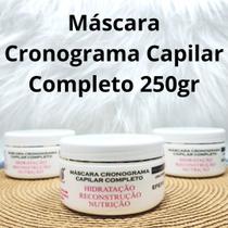 Máscara cronograma capilar completo 3 em 1 efeito teia 250gr hidratação nutrição reconstrução gliss professional