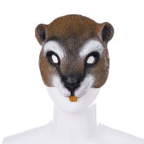 Máscara Cute Squirrel Half Face PU Foam para adultos e adolescentes