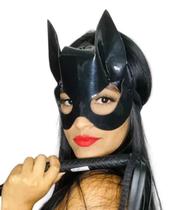 Máscara Da Mulher Gato Luxo Festas Baile Halloween Cosplay