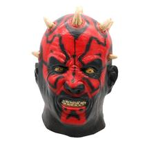 Máscara Darth Maul Red Demon Face Halloween Cosplay Latex