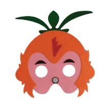 Máscara de abóbora DIY de Halloween Cosplay Prop, capa de feltro para metade do rosto