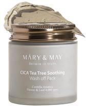 Máscara de argila Mary & May Vegan Cica Tea Tree Soothing 125g