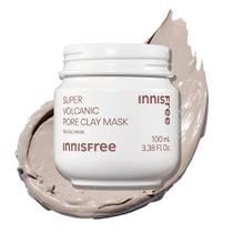 Máscara de argila Super Volcanic Pore sem innisfree com aglomerados vulcânicos