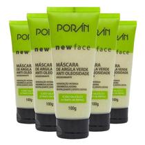 Máscara De Argila Verde Anti Oleosidade New Face Poran100g Máscara De Argila Verde Anti Oleosidade New Face Poran100g