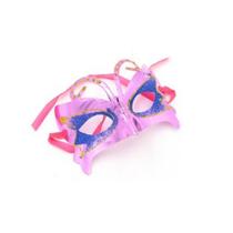 Máscara de borboleta colorida para festa de Natal em PVC 16x10cm