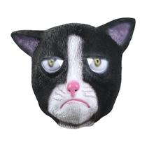 Máscara de cabeça de gato, máscara facial completa de látex, fantasia, decoração de festa Máscara de cabeça de gato, máscara facial completa de látex, fantasia, decoração de festa