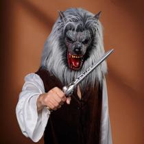 Máscara De Cabeça De Lobo Em Látex Para Fantasia, Performance Teatral, Festa De Feriado, Fantasia De