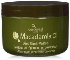 Máscara de cabelo Hair Chemist Óleo de macadâmia 227g de reparação profunda