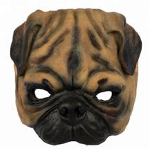 Máscara de Cachorro Bulldog Marrom