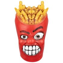 Máscara de capa de cabeça, batatas fritas, fantasia de cosplay de Halloween