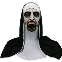 Máscara de capuz Ghost Face Nuns Cosplay Creep Látex preto/branco Máscara de capuz Ghost Face Nuns Cosplay Creep Látex preto/branco