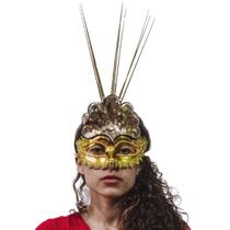 Máscara de Carnaval Baile Renda Paetê e Fitas - Apollo Festas
