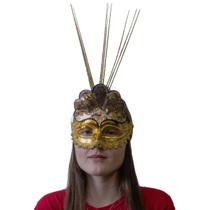Máscara de Carnaval Veneziana Paetê Fita Holográfica