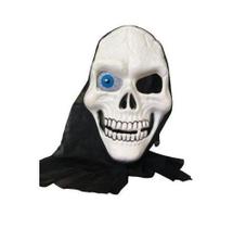 Máscara De Caveira Com Olho Capuz Festa Fantasia Halloween - D' Presentes Máscara De Caveira Com Olho Capuz Festa Fantasia Halloween - D' Presentes