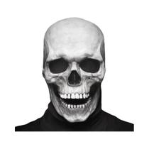 Máscara De Caveira De Látex Para Cabeça Inteira De Halloween, Decoração De Terror Com Mandíbula