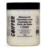Máscara de Chocolate Castanha do Pará, da Índia e Argan Coiffer 500g