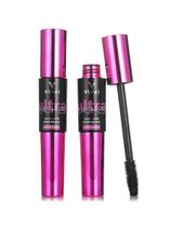 Máscara de Cílios Preta Vivai Ultra Lashes À Prova Dágua, Volume e Alongamento, Rímel Resistente