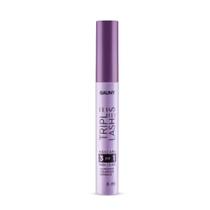Mascara de Cílios Triple Lashes Volume e Alongamento 6ml - Bauny