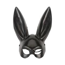 Máscara De Coelho Preto E Branco Para Decoração De Festa De Halloween, Fantasia De Coelho Com Máscara De Coelho Preto E Branco Para Decoração De Festa De Halloween, Fantasia De Coelho Com