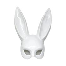 Máscara De Coelho Preto E Branco Para Decoração De Festa De Halloween, Fantasia De Coelho Com Máscara De Coelho Preto E Branco Para Decoração De Festa De Halloween, Fantasia De Coelho Com