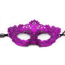 Máscara de cosplay, capa de meia face, PVC, fantasia de Halloween, rosa
