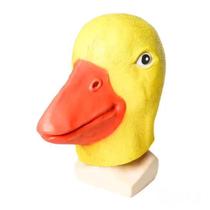 Máscara de cosplay, capa suspensa de látex de pato amarelo