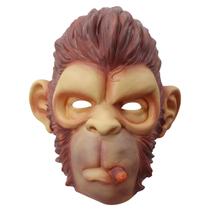 Máscara de cosplay, chapelaria para animais, macaco fumando látex Máscara de cosplay, chapelaria para animais, macaco fumando látex
