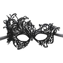 Máscara de cosplay com capa de renda e meia face, fantasia de Halloween Máscara de cosplay com capa de renda e meia face, fantasia de Halloween
