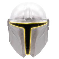 Máscara de cosplay com iluminação LED e capacete M-andalorianss